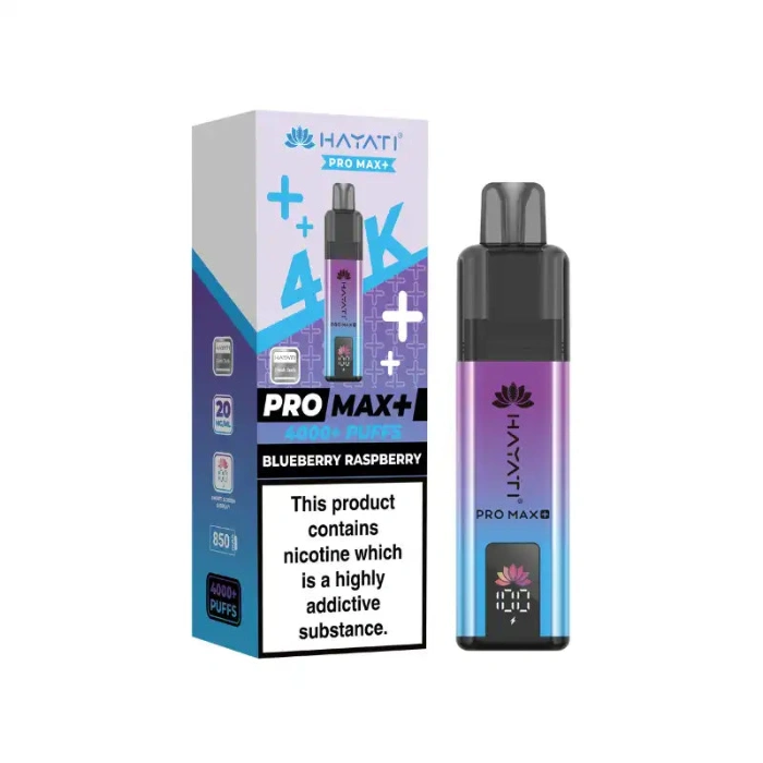 Blueberry Raspberry Hayati Pro Max Plus 4K Prefilled Pod Kit